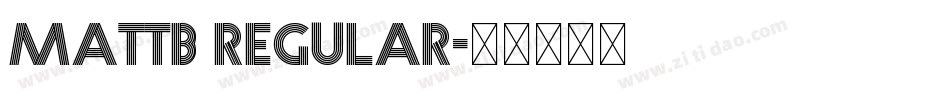 MattB regular字体转换